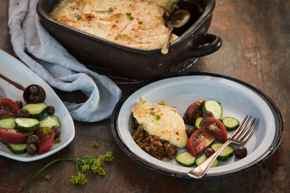 ZUCCHINI MOUSSAKA with Lentils &amp; Fennel - Homegrown Kitchen