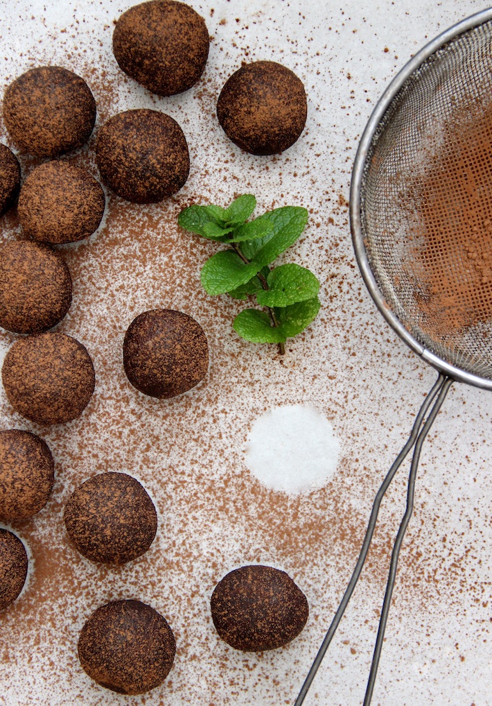 RAW Chocolate Mint Truffles | Homegrown Kitchen