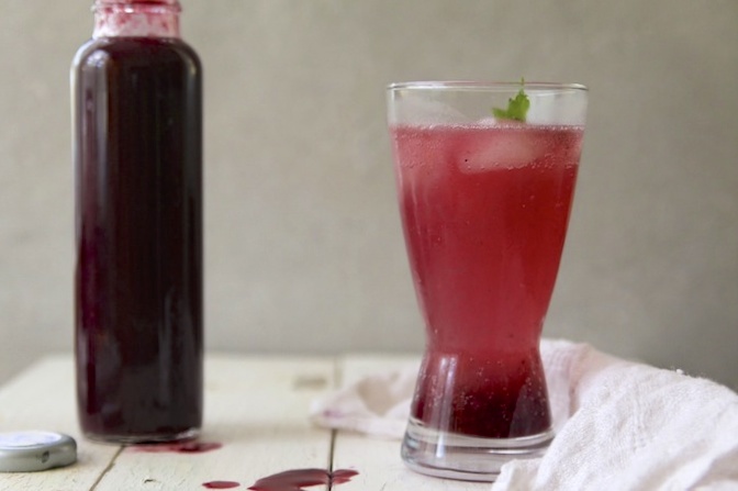 Slow-roasted Grape Syrup w/ coconut water snow | HOMEGROWN KITCHEN