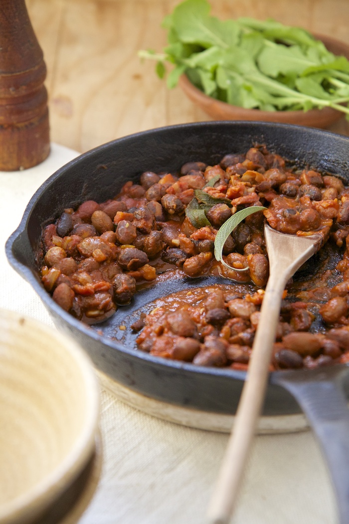 Smokey Lunch Beans w/ Sage | HOMEGROWN KITCHEN