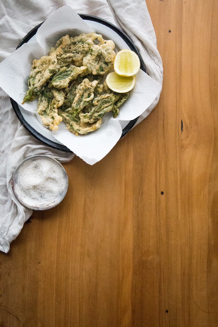 Broad Bean Tip Fritters | HOMEGROWN KITCHEN