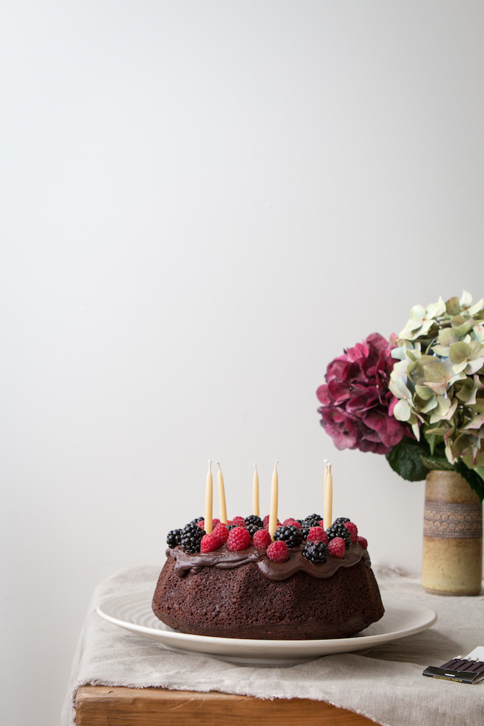 Chocolate Berry Walnut Cake | HOMEGROWN KITCHEN