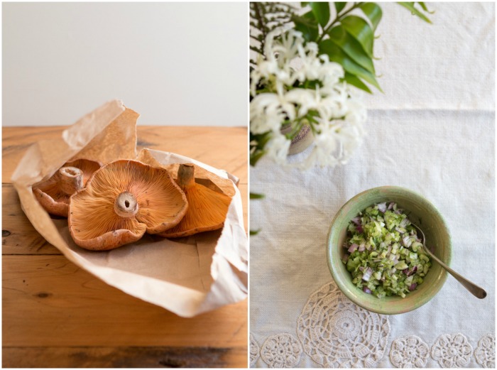 Wild Mushroom Soup + Fennel Salsa