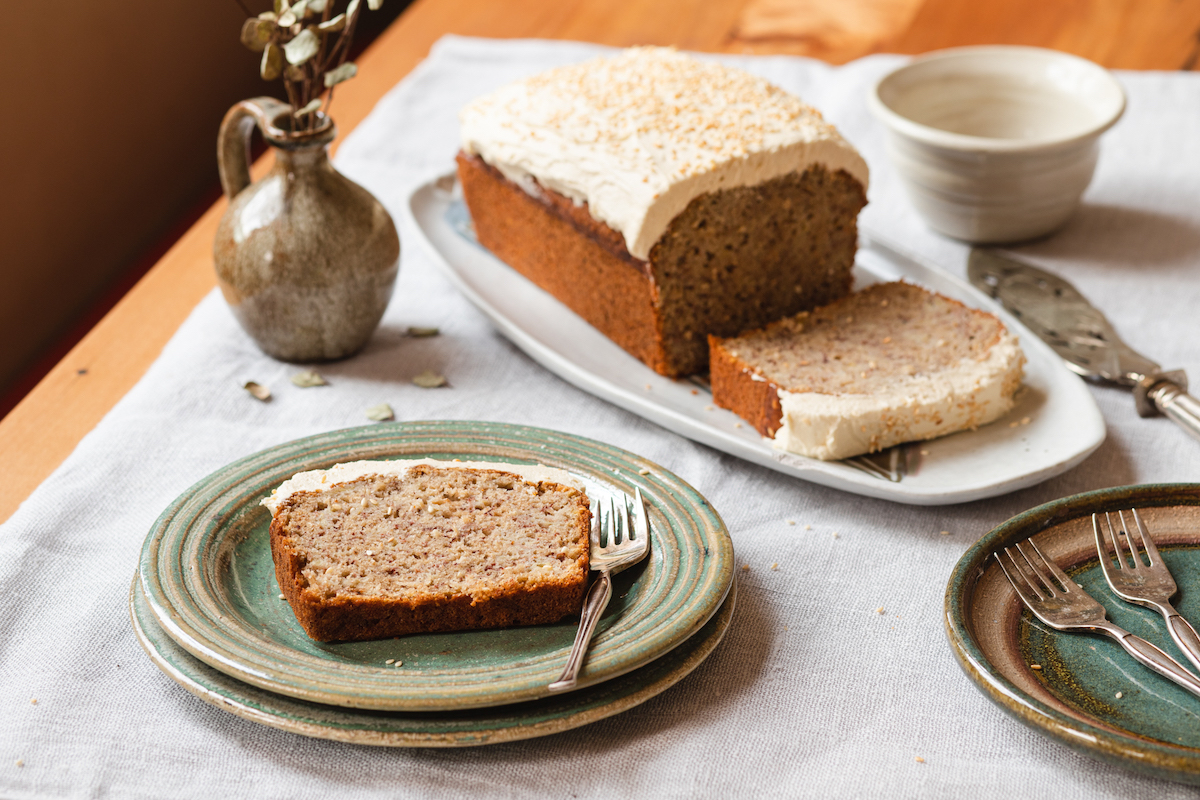 https://www.homegrown-kitchen.co.nz/wp-content/uploads/2022/08/Banana-Loaf-with-Tahini-Buttercream-Nicola-Galloway-Homegrown-Kitchen-3-of-4.jpg